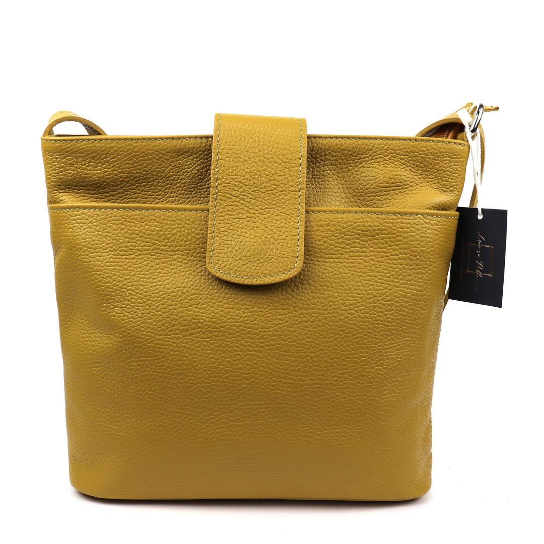 Italian Leather Shoulder/Crossbody Bag with Adjustable Straps
