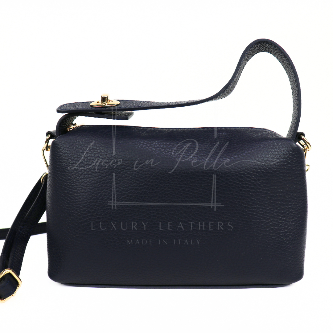Top Handle Crossbody Leather Bad with Adjustable Detachable Straps