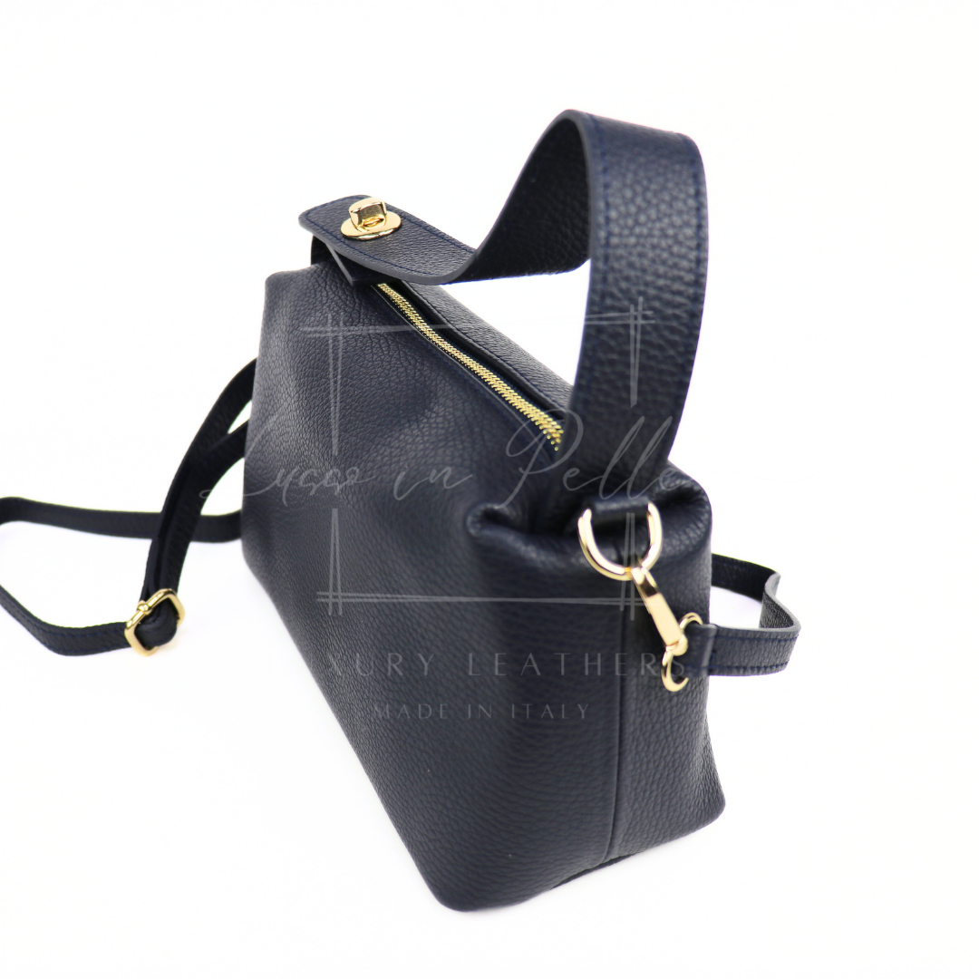 Top Handle Crossbody Leather Bad with Adjustable Detachable Straps