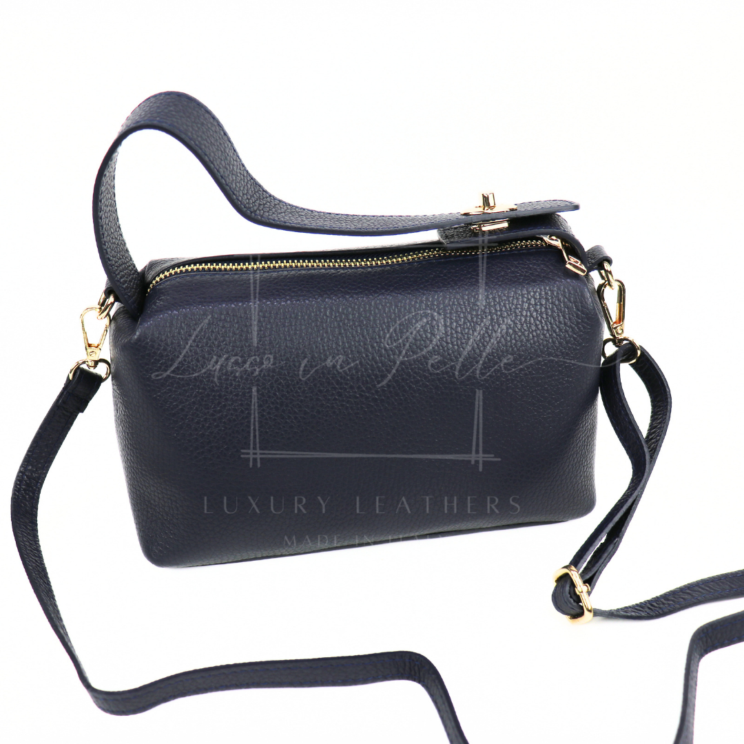 Top Handle Crossbody Leather Bad with Adjustable Detachable Straps