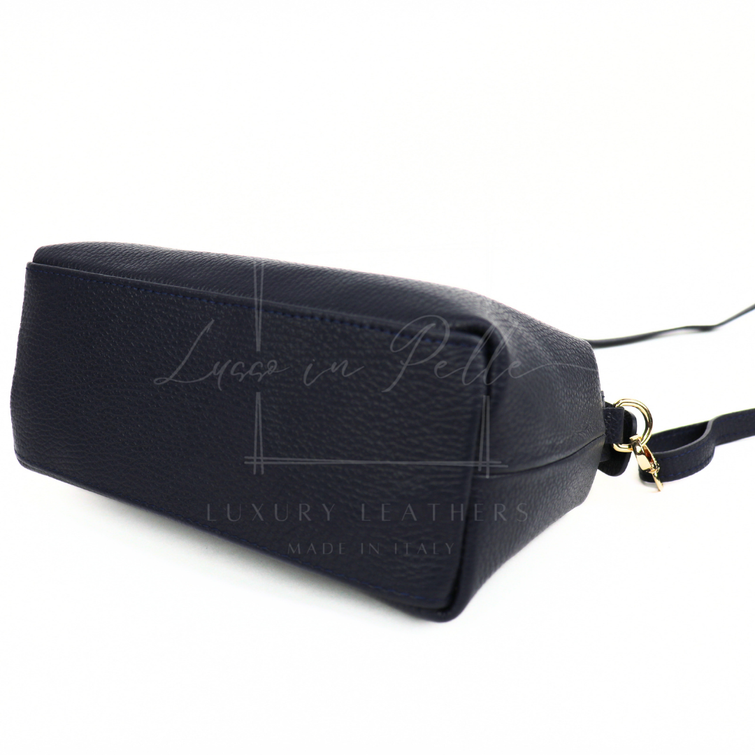 Top Handle Crossbody Leather Bad with Adjustable Detachable Straps