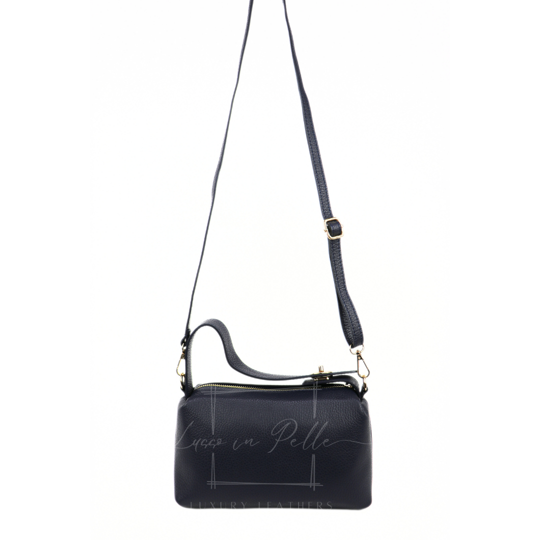 Top Handle Crossbody Leather Bad with Adjustable Detachable Straps