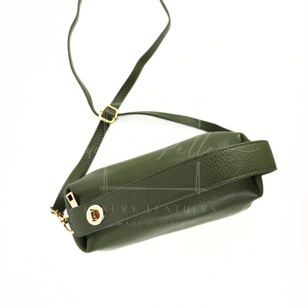 Top Handle Crossbody Leather Bad with Adjustable Detachable Straps