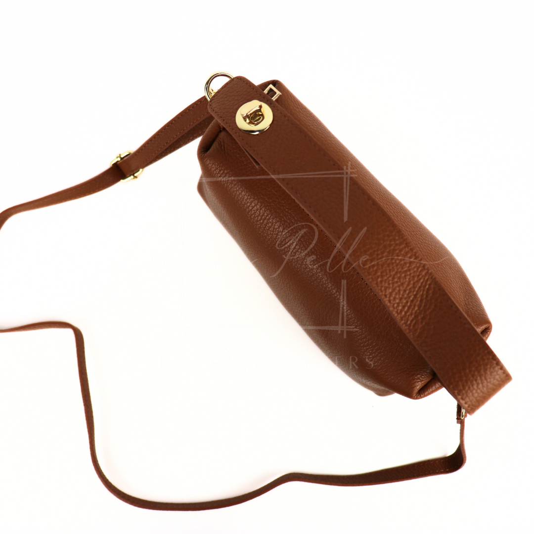 Top Handle Crossbody Leather Bad with Adjustable Detachable Straps