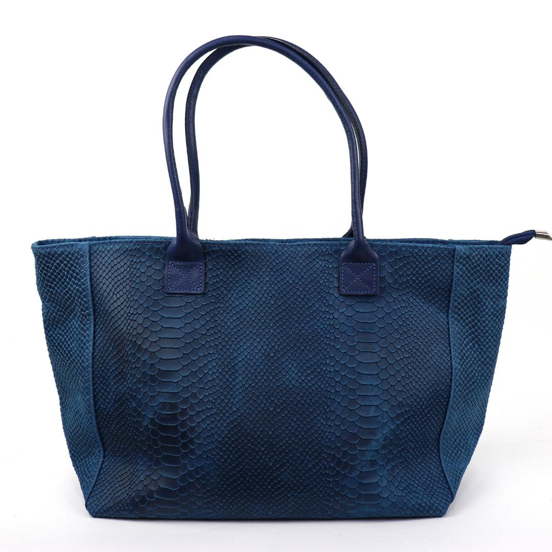 Suede Two Style Large Shopper Bag