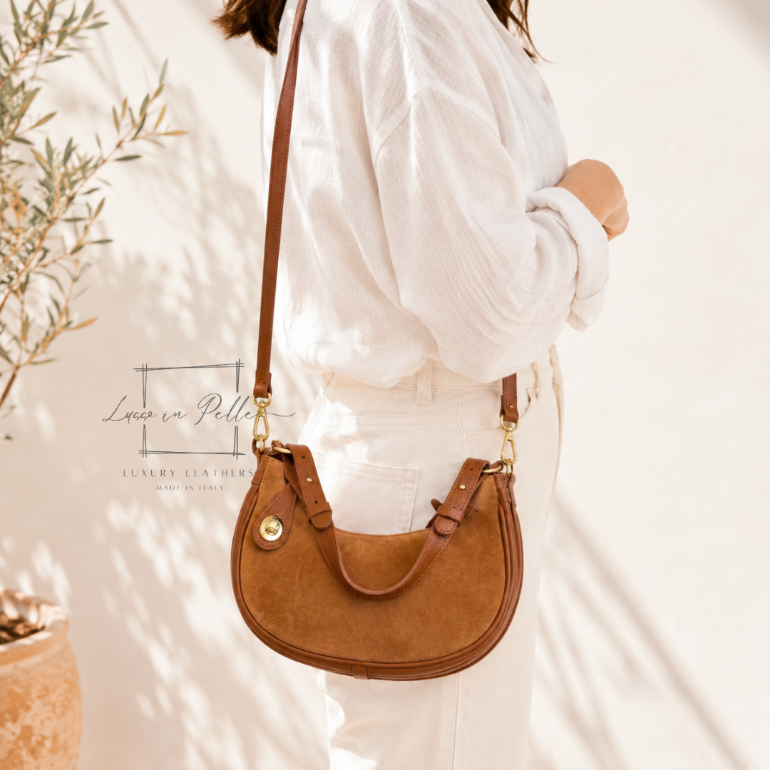 Small Half Moon Shoulder/ Crossbody Bag
