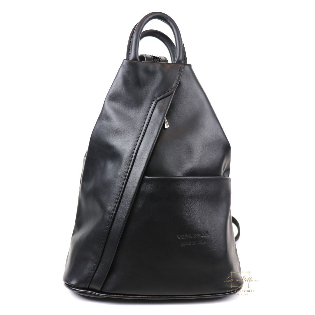 Vera Pelle Handmade Soft Leather Backpack Single Tone – Lussoinpelle