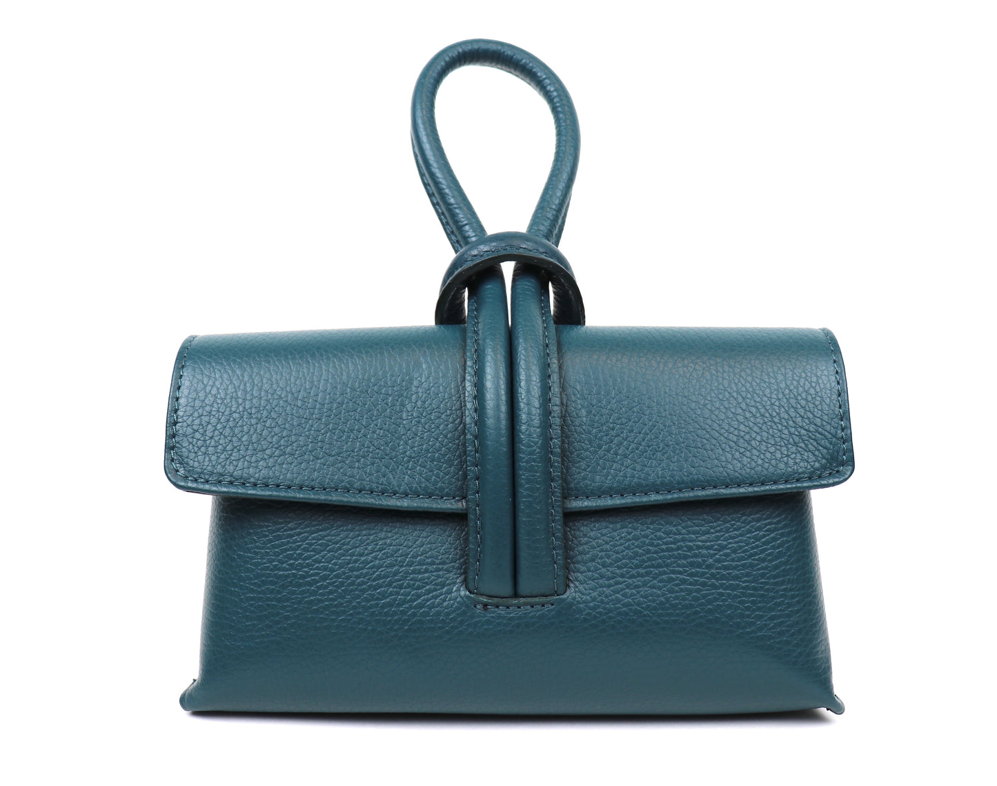 Versatile Leather Bag with Adjustable Detachable Strap - Wrist Bag - Clutch Bag