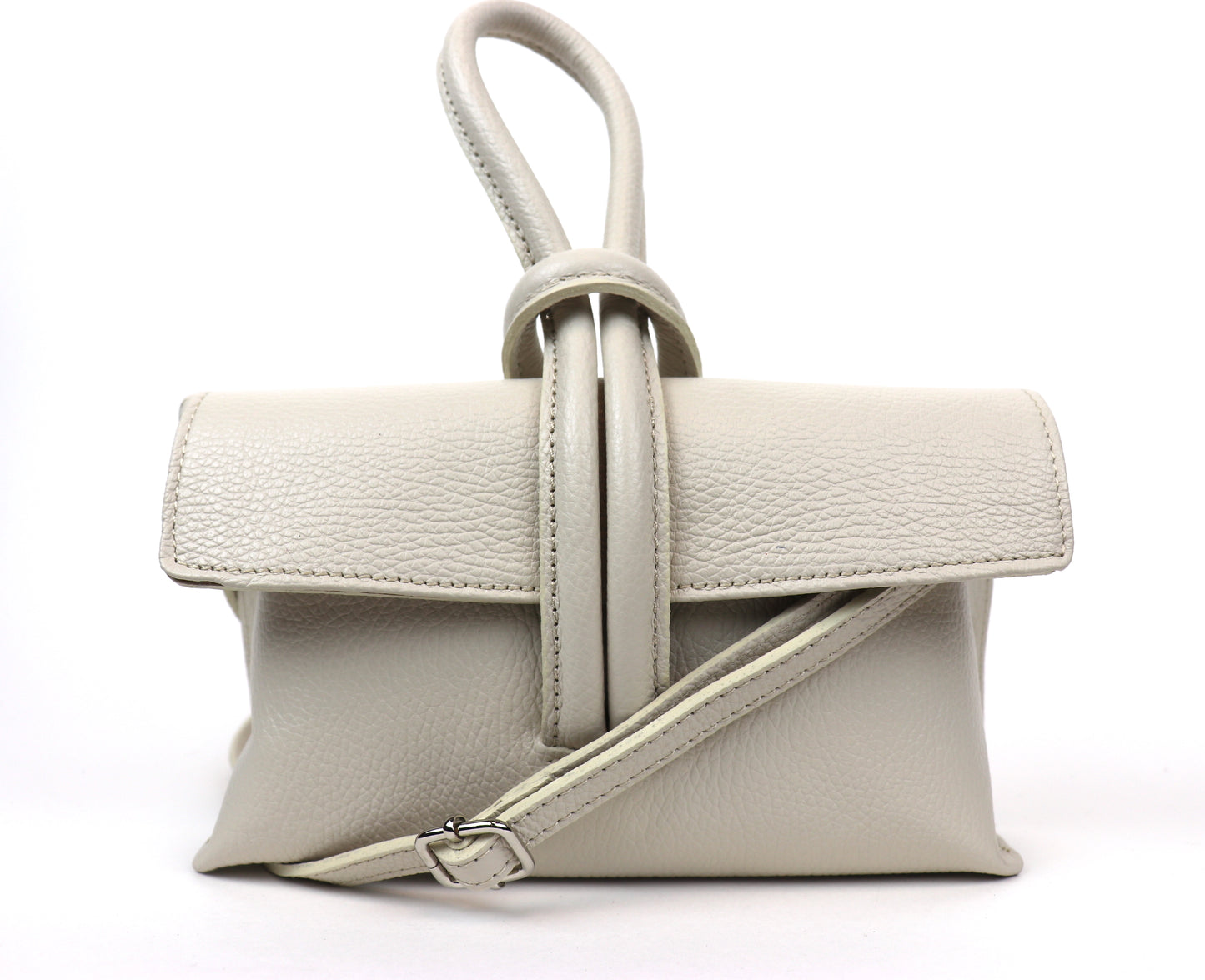 Versatile Leather Bag with Adjustable Detachable Strap - Wrist Bag - Clutch Bag