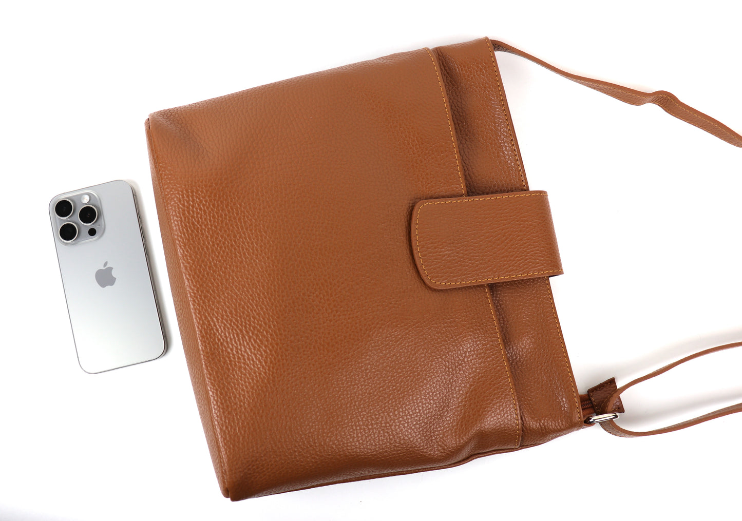 Italian Leather Shoulder/Crossbody Bag with Adjustable Straps