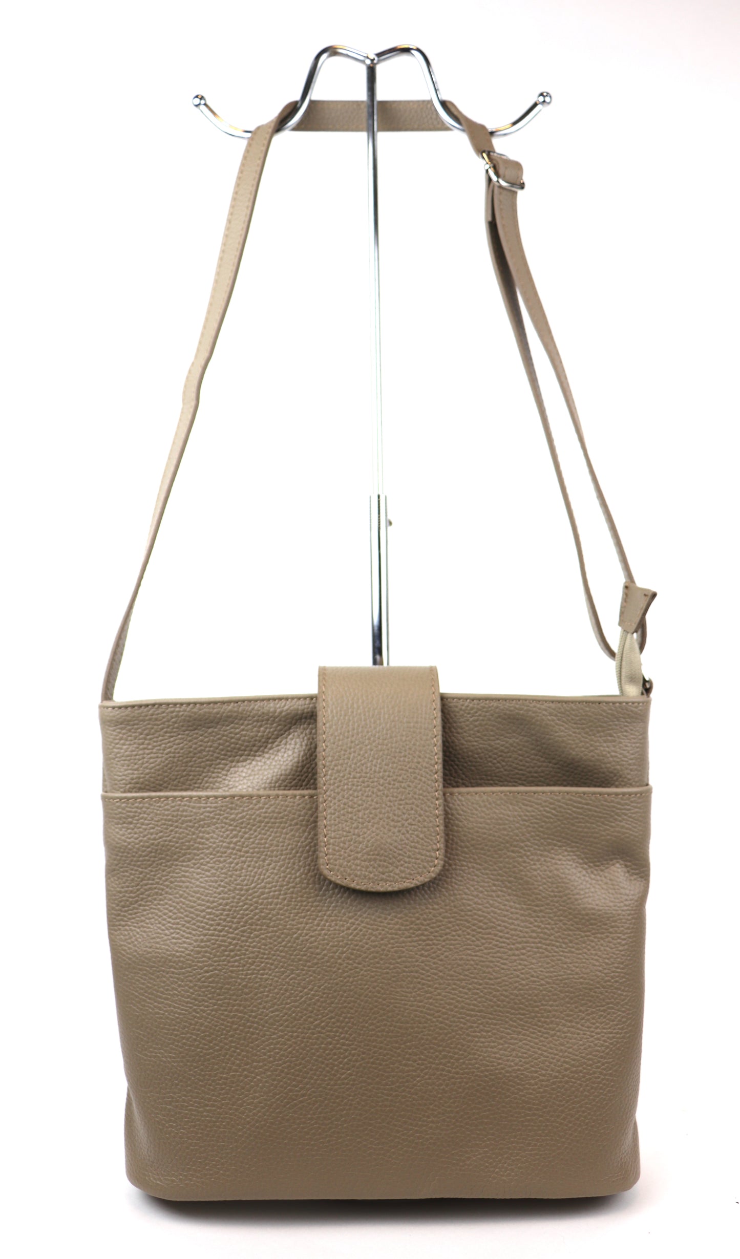 Italian Leather Shoulder/Crossbody Bag with Adjustable Straps