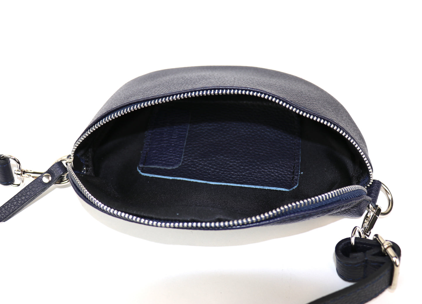 Small Genuine Grain Leather Bumbag