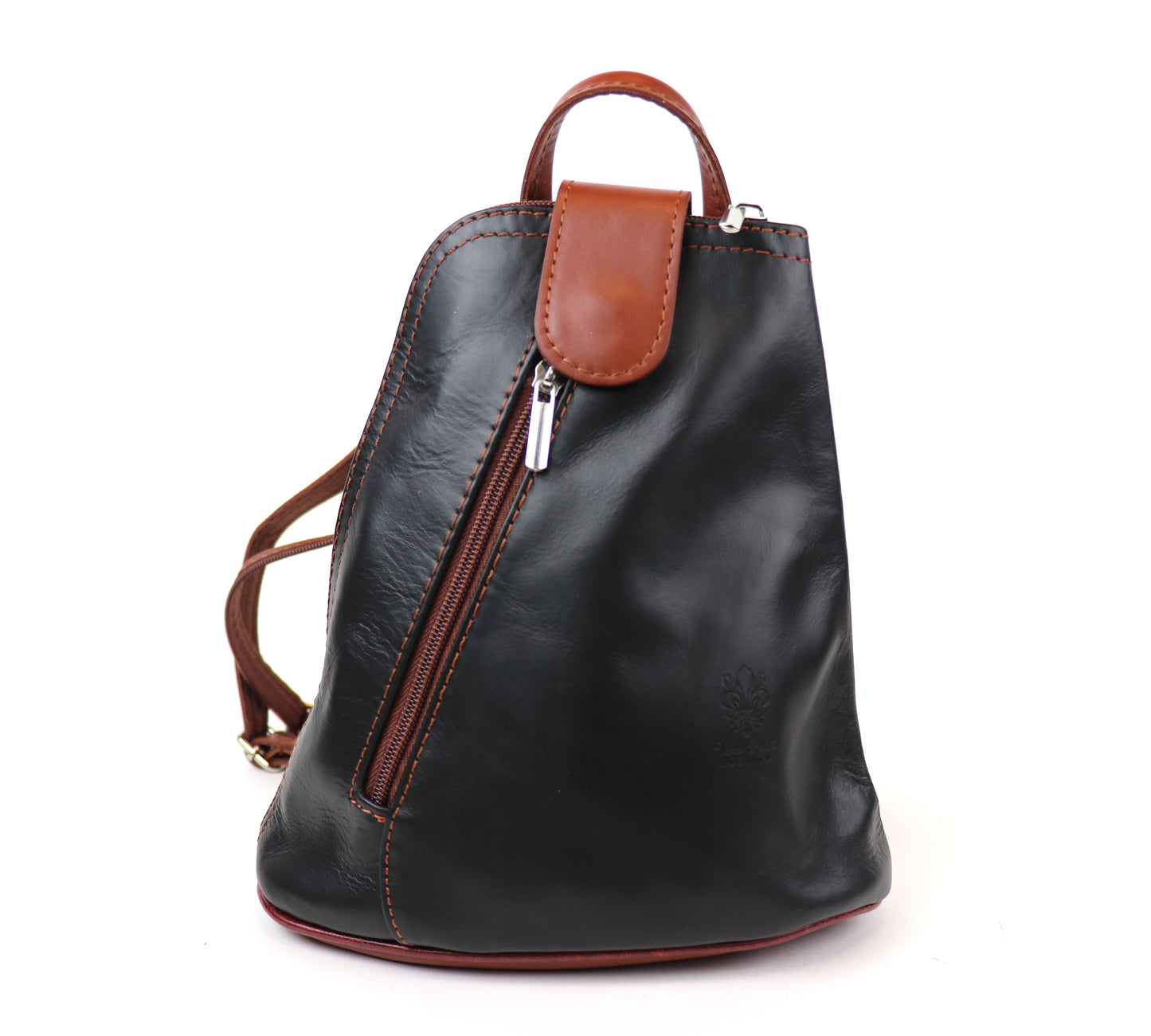 Small Vera Pelle Italian Soft Leather Backpack