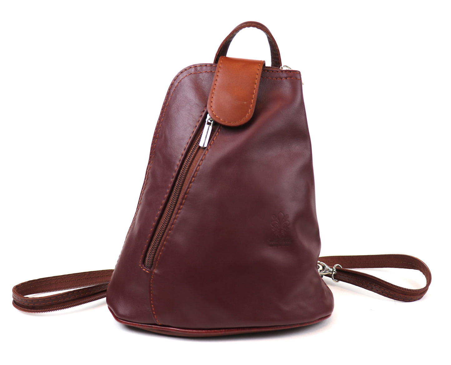 Small Vera Pelle Italian Soft Leather Backpack