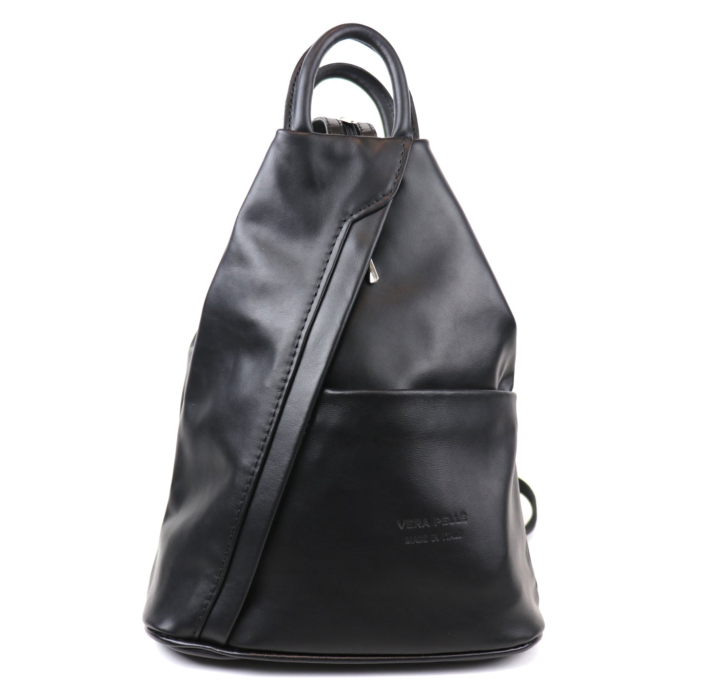 Vera Pelle Handmade Soft Leather Backpack Single Tone - Lussoinpelle Nude Pink Bakcpack