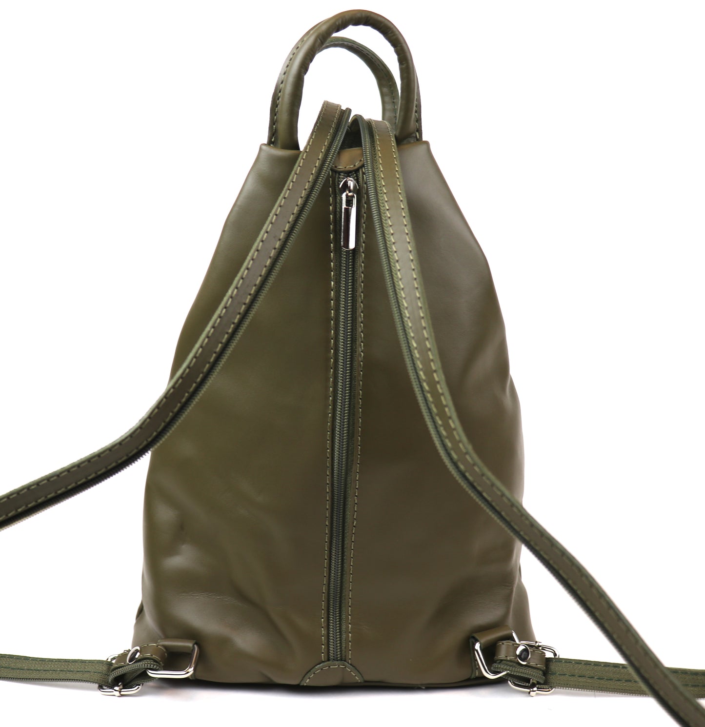 Vera Pelle Handmade Soft Leather Backpack Single Tone - Lussoinpelle Nude Pink Bakcpack