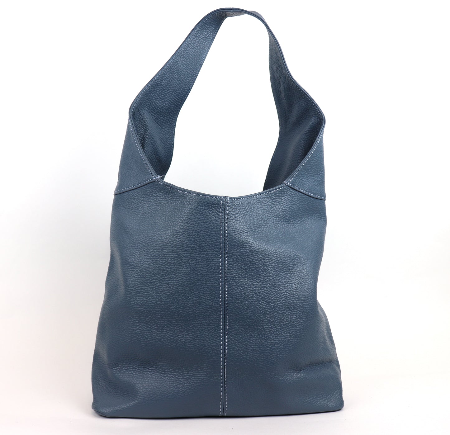 Cali Genuine Leather Hobo Bag Everyday Practical Leather Tote Bag - Lussoinpelle Denim Tote bags
