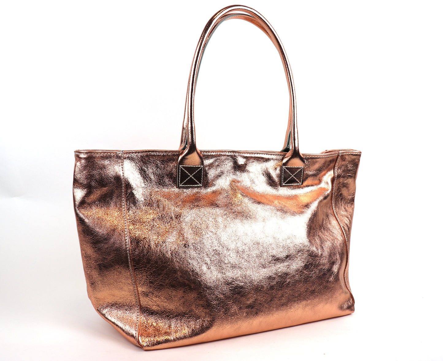 Suede Snake Print Two Style Large Shopper Bag