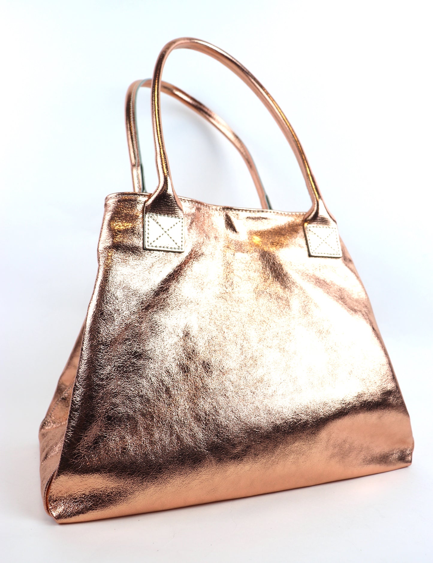 Suede Snake Print Two Style Large Shopper Bag