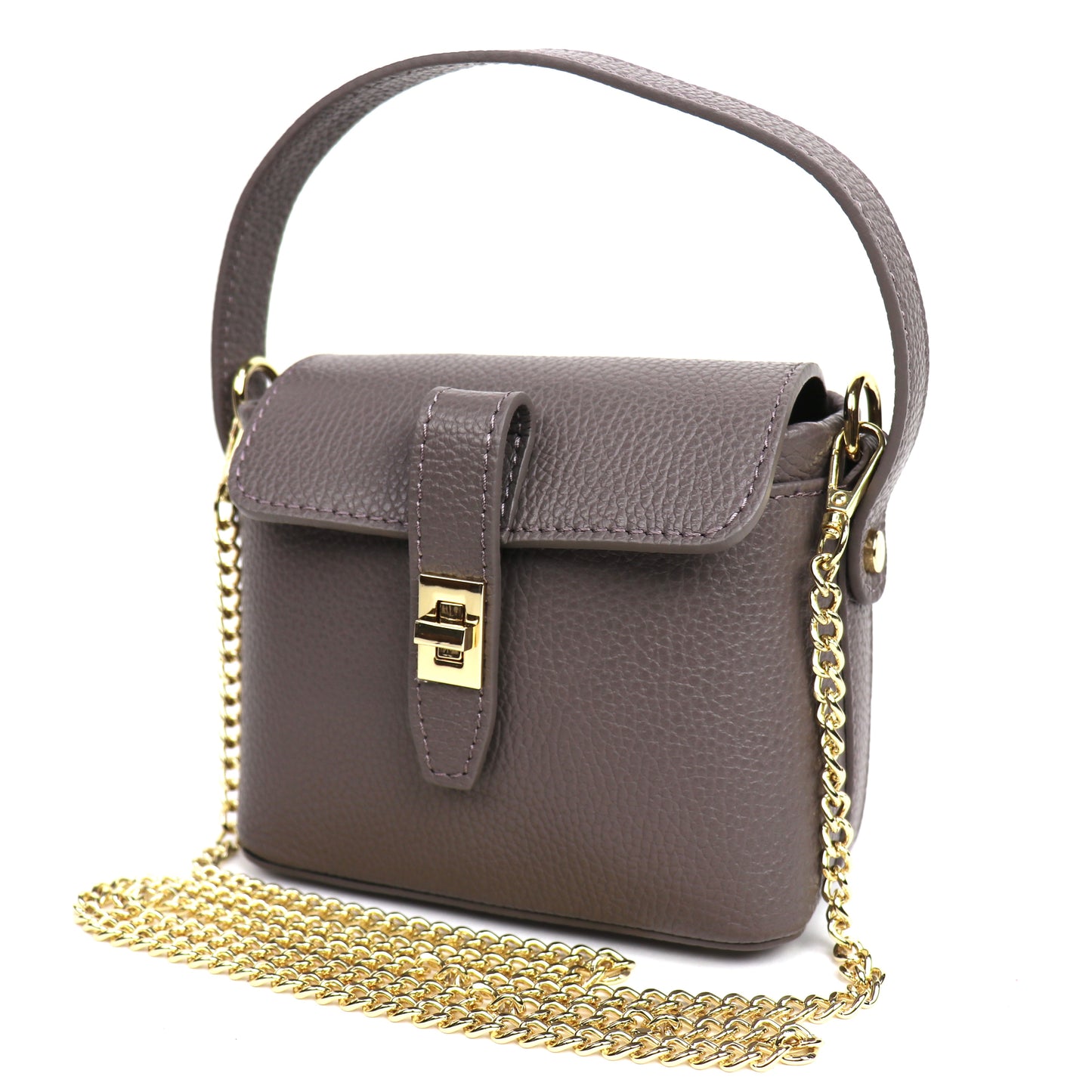 Small Top Handle Crossbody Bag – Genuine Italian Leather