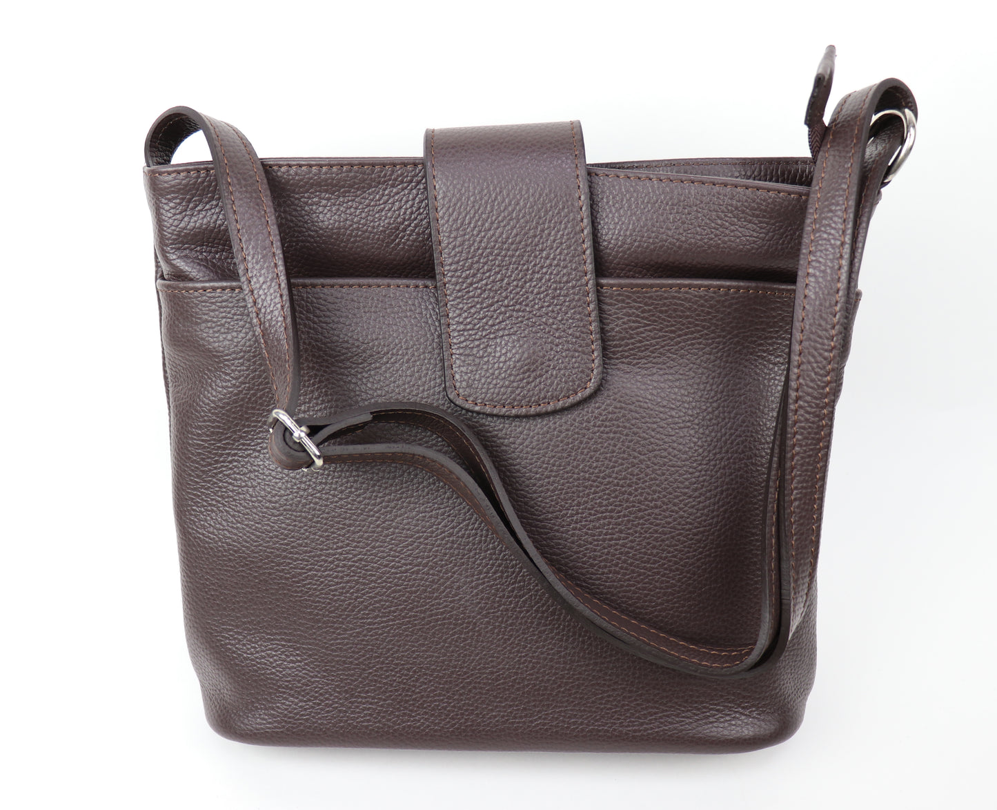 Italian Leather Shoulder/Crossbody Bag with Adjustable Straps