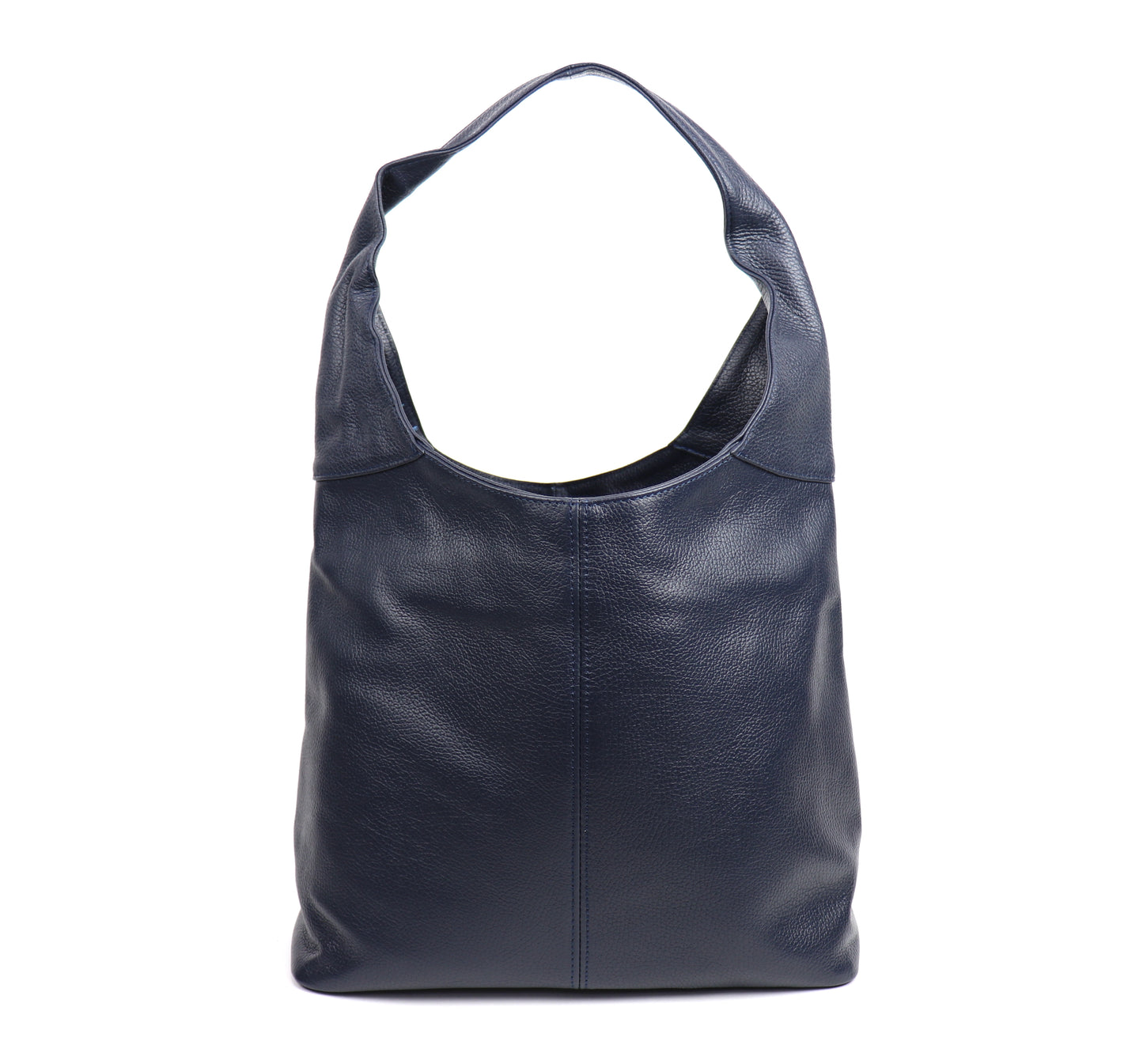 Cali Genuine Leather Hobo Bag Everyday Practical Leather Tote Bag - Lussoinpelle Navy Tote bags