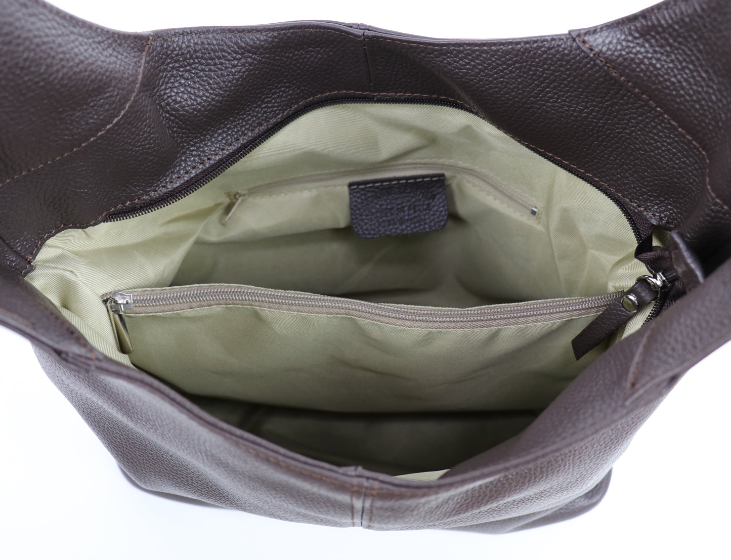 Cali Genuine Leather Hobo Bag Everyday Practical Leather Tote Bag - Lussoinpelle Black Tote bags