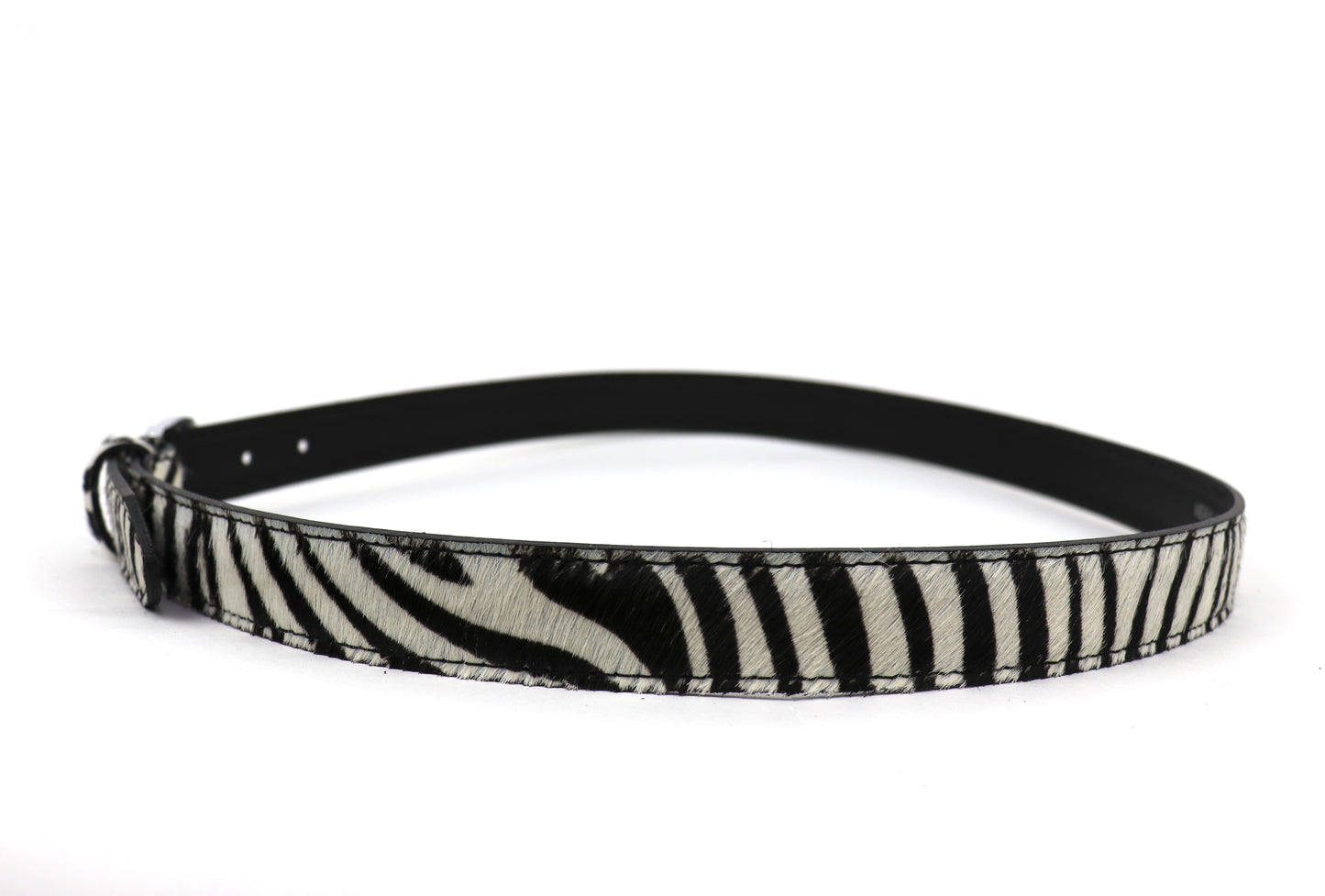Animal Print Leather Belt – Small Leopard, Large Leopard, and Pony Prints - Lussoinpelle Zebra Belt
