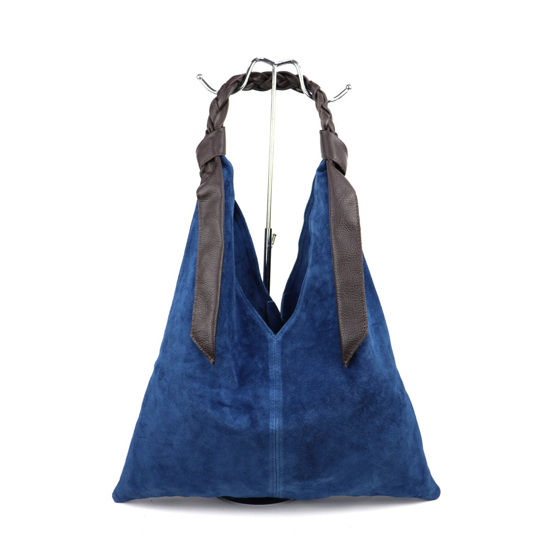 Suede Hobo Bag - Lussoinpelle Denim Tote bags