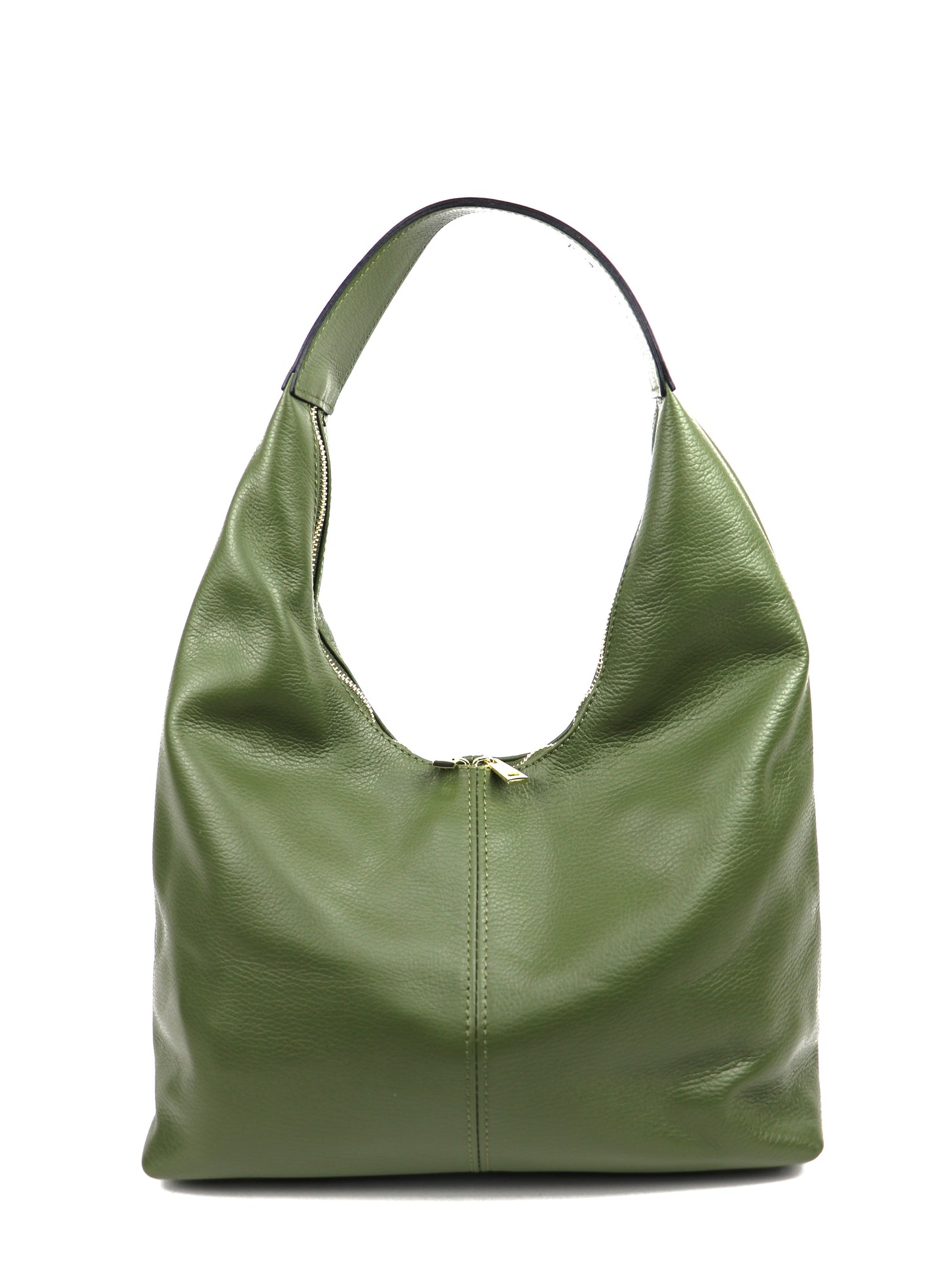 Structured Shoulder Bag OLIVE / TAN