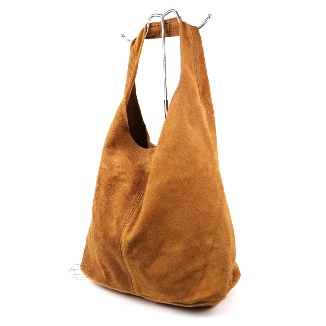 Hobo Slouchy Shoulder Bag - Lussoinpelle tan Tote bags