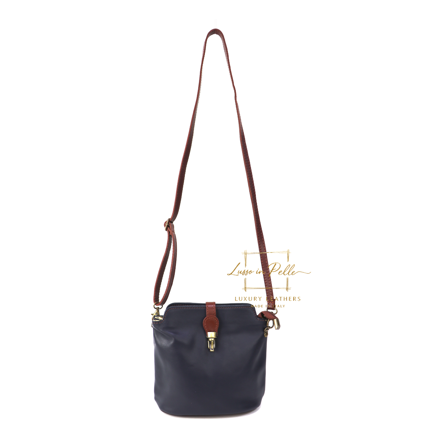 Vera Pelle Leather Crossbody Bag