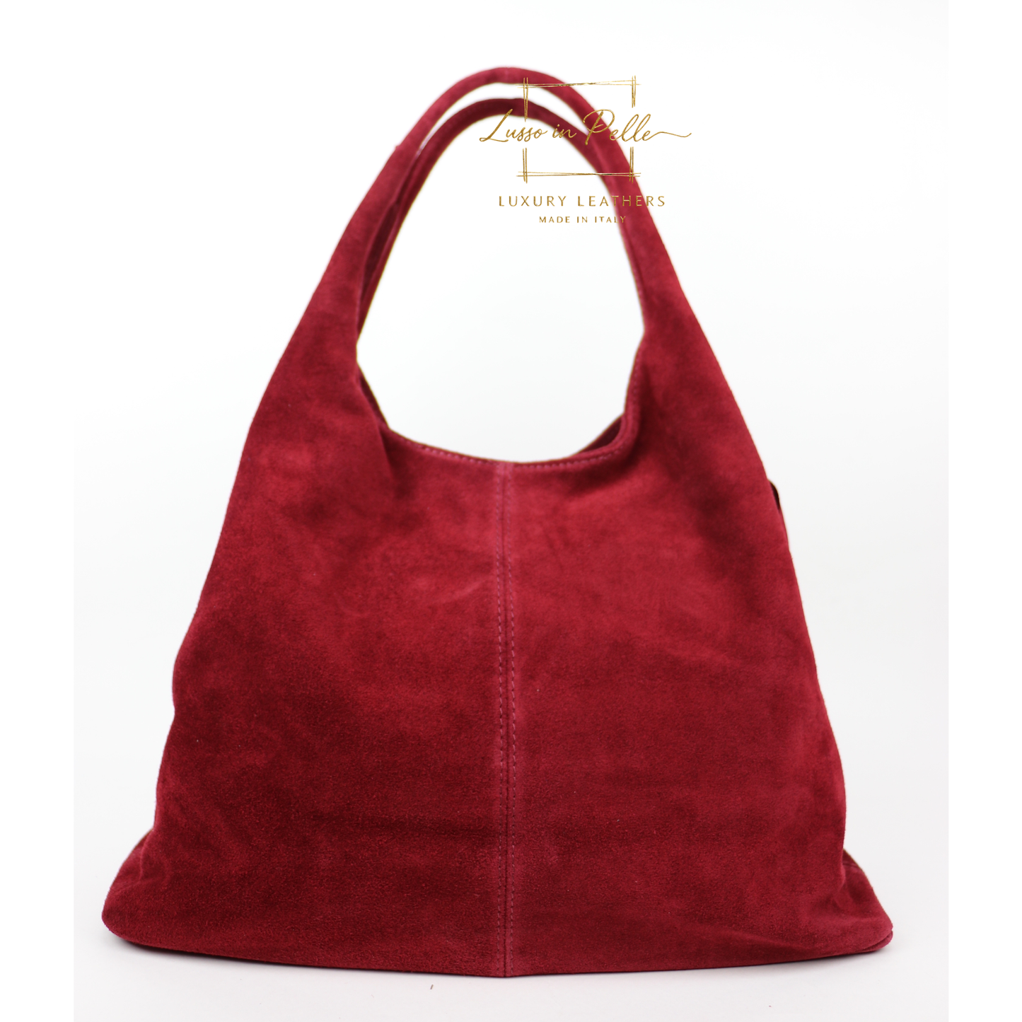 Lusso Large Double Handle Suede Shoulder Tote
