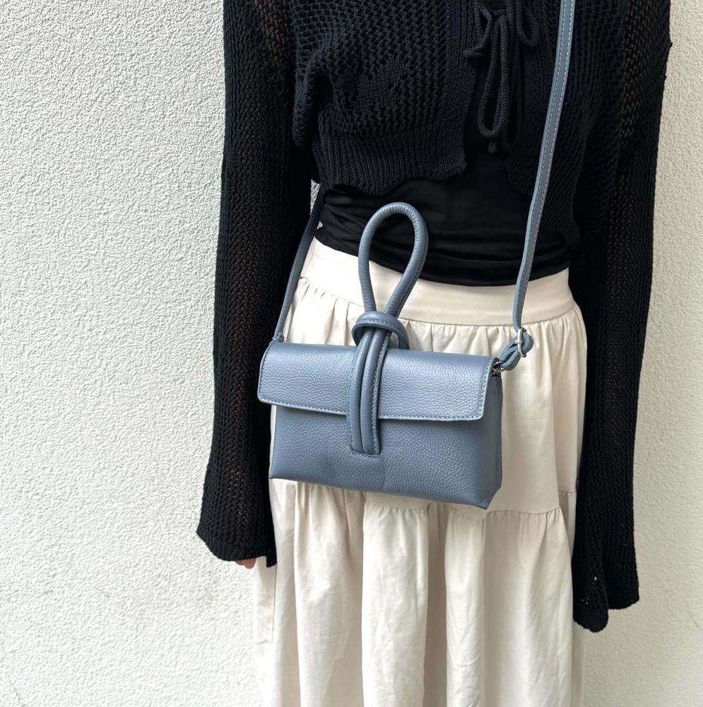 Versatile Leather Bag with Adjustable Detachable Strap - Wrist Bag - Clutch Bag