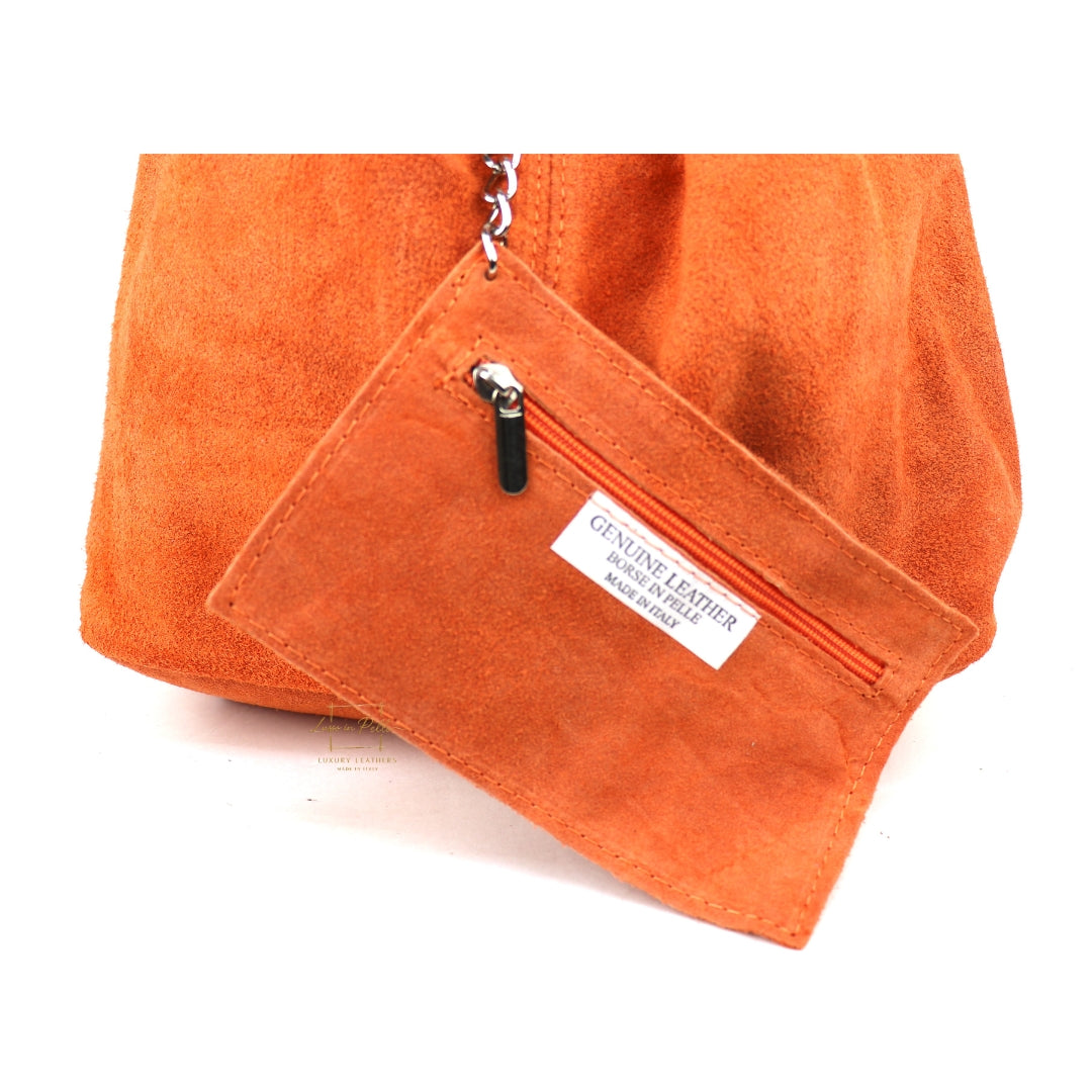 Cali Genuine Suede Hobo Slouchy Shoulder Bag