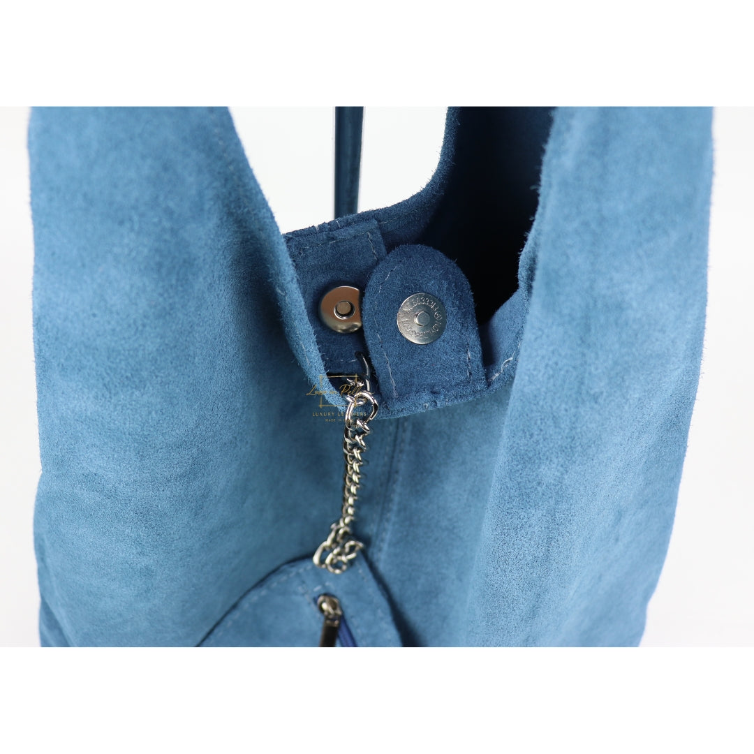 Cali Genuine Suede Hobo Slouchy Shoulder Bag