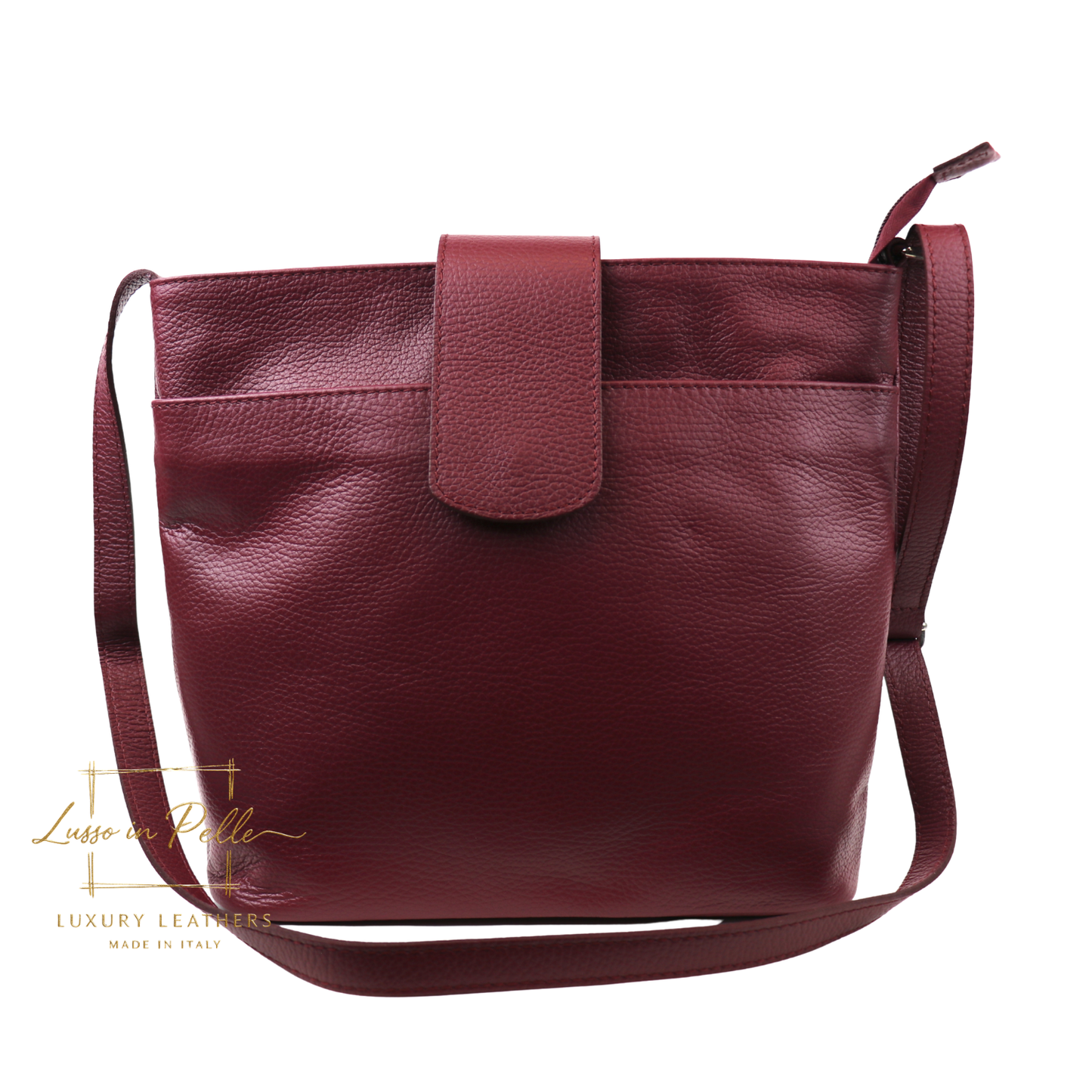 Italian Leather Shoulder/Crossbody Bag with Adjustable Straps