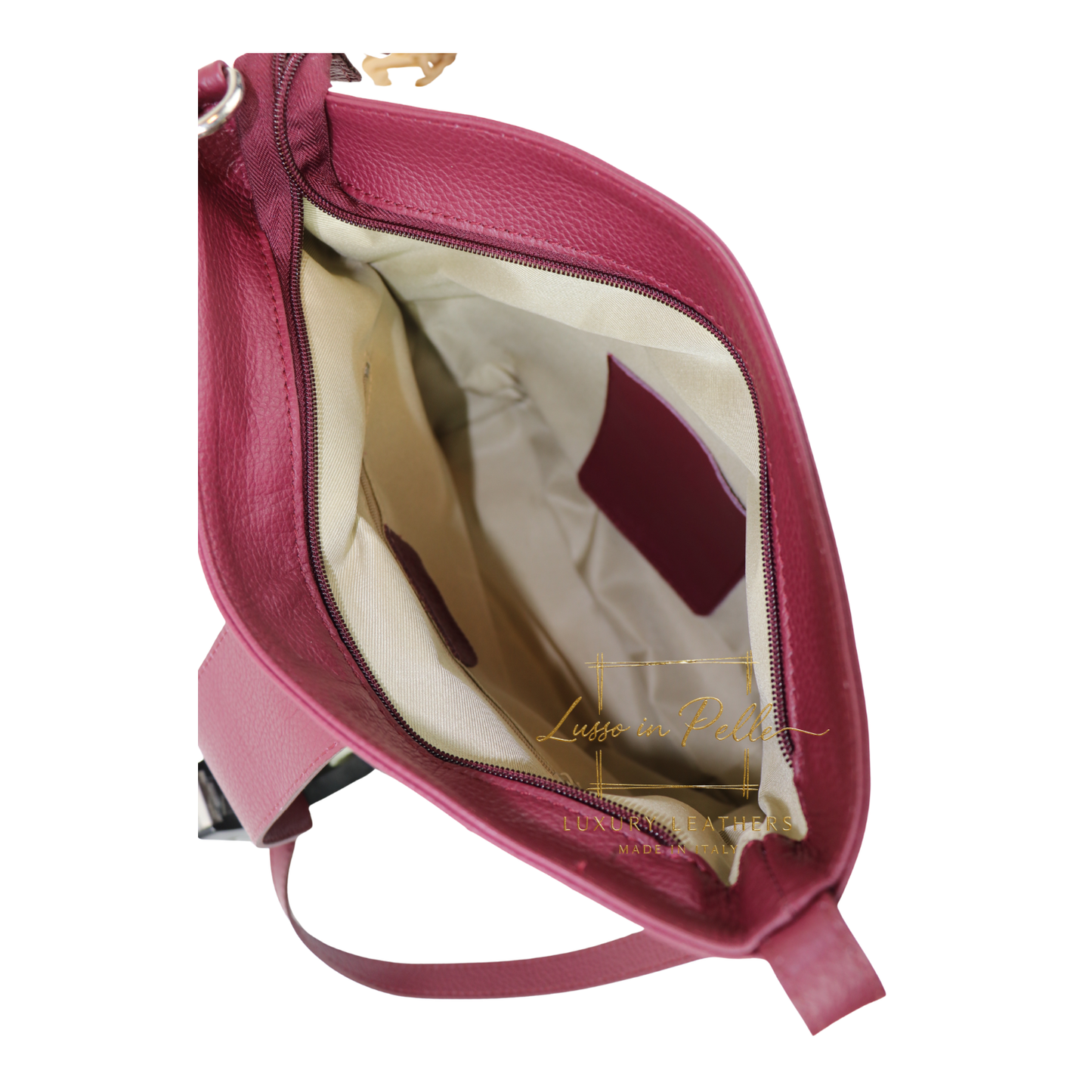 Italian Leather Shoulder/Crossbody Bag with Adjustable Straps