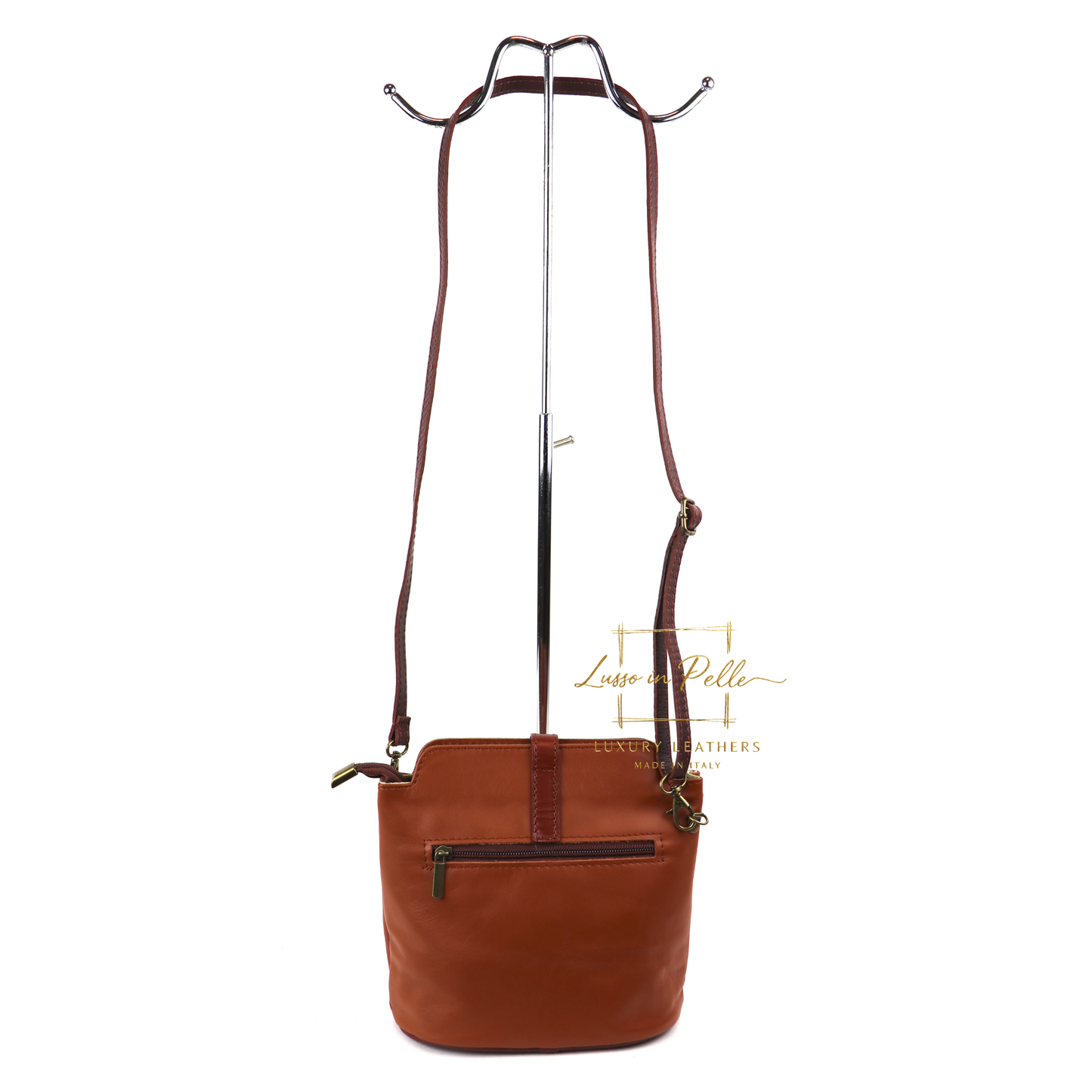 Vera Pelle Leather Crossbody Bag
