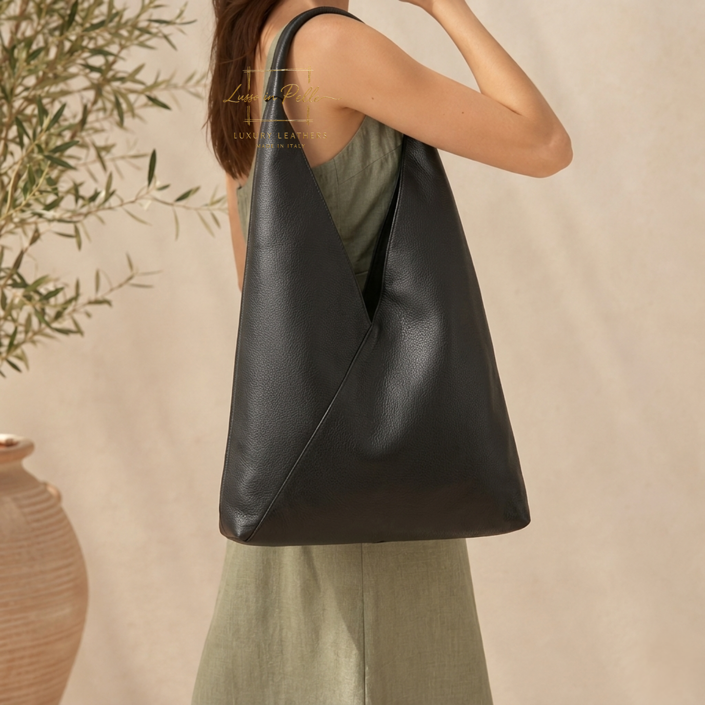 Genuine Leather Hobo Bag Everyday Practical Leather Tote Bag