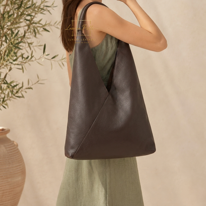 Genuine Leather Hobo Bag Everyday Practical Leather Tote Bag
