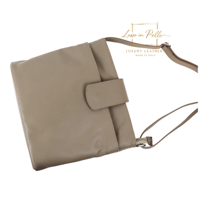 Italian Leather Shoulder/Crossbody Bag with Adjustable Straps