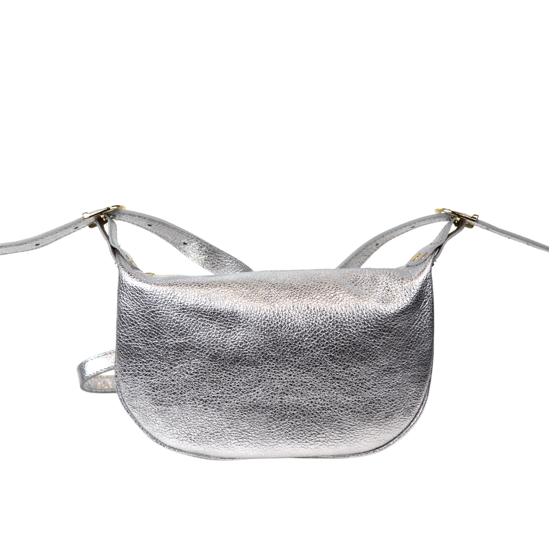 Half Moon Leather Crossbody Bag