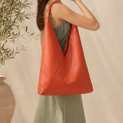 Genuine Leather Hobo Bag Everyday Practical Leather Tote Bag