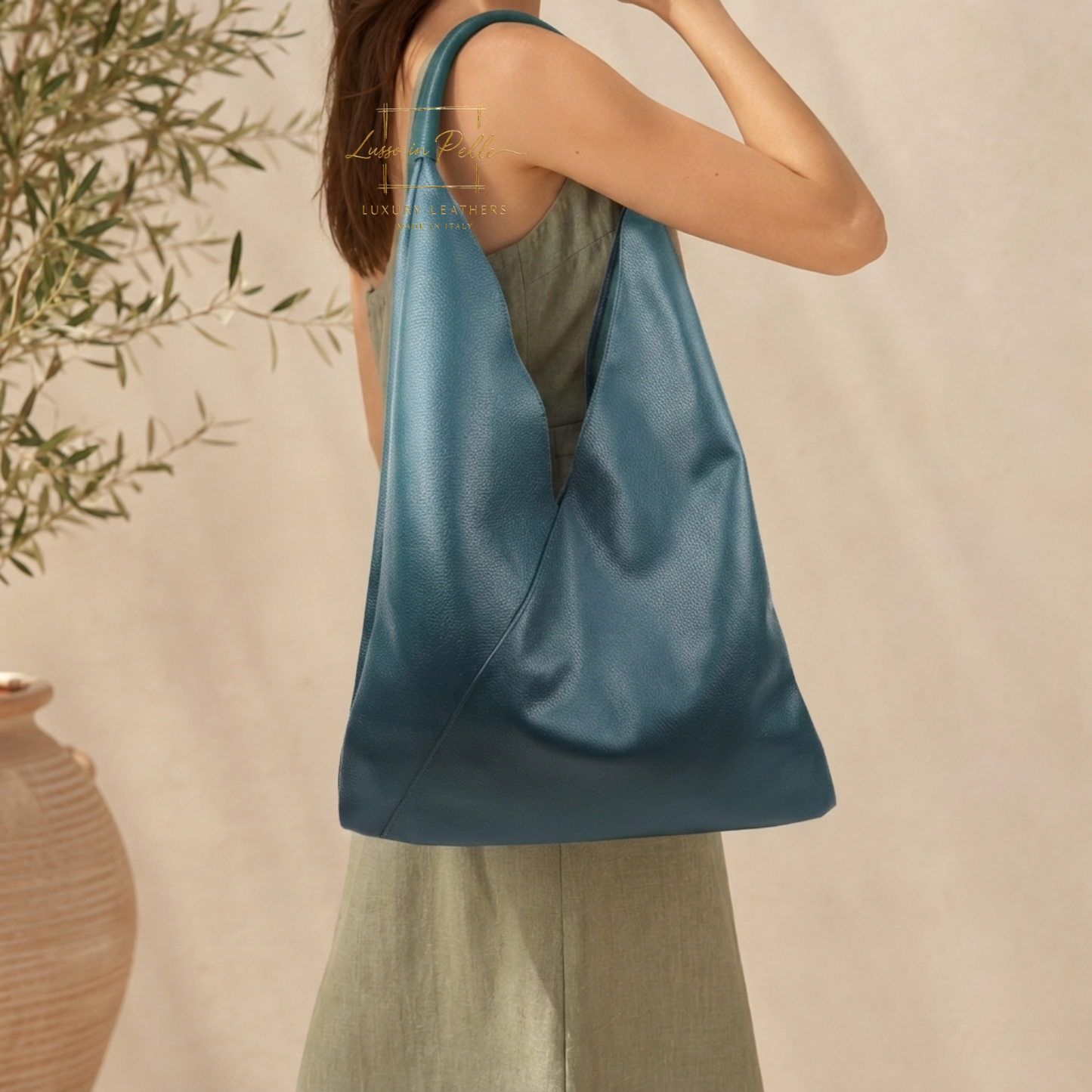 Genuine Leather Hobo Bag Everyday Practical Leather Tote Bag