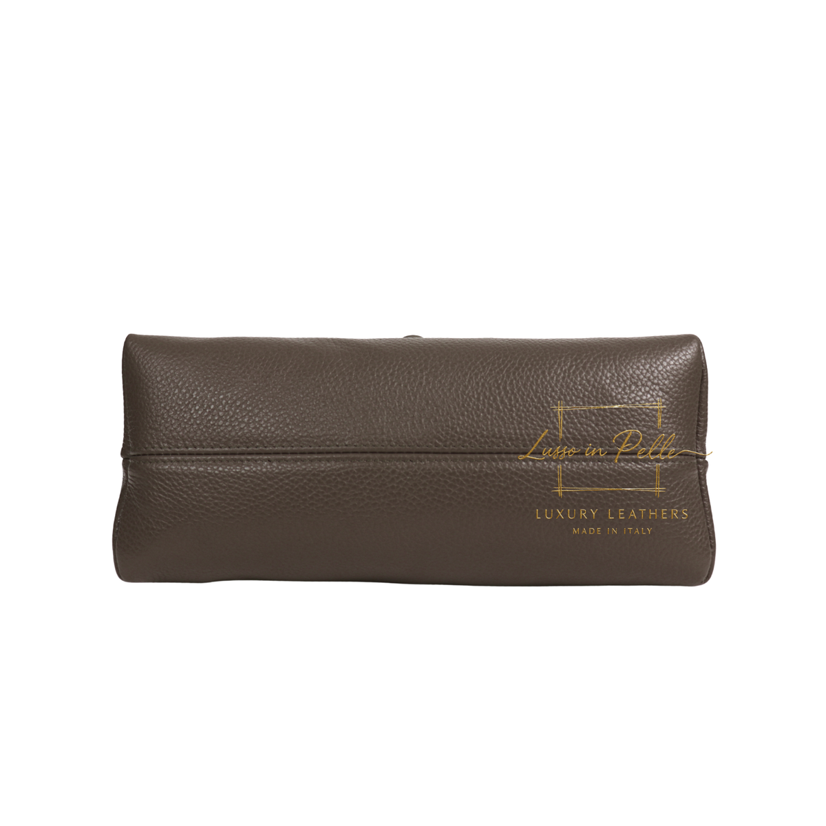 Genuine Suede & Leather Shoulder Bag with Croc Embossed Detail