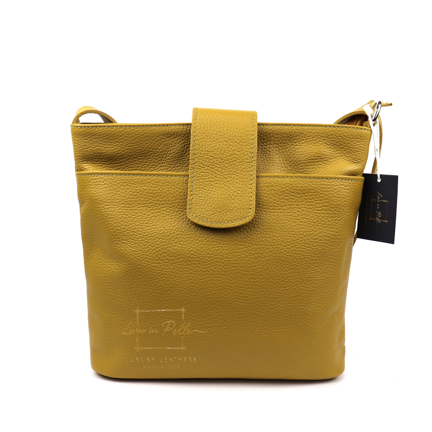 Italian Leather Shoulder/Crossbody Bag with Adjustable Straps