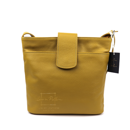 Italian Leather Shoulder/Crossbody Bag with Adjustable Straps
