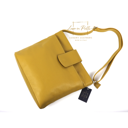 Italian Leather Shoulder/Crossbody Bag with Adjustable Straps