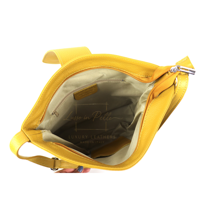 Italian Leather Shoulder/Crossbody Bag with Adjustable Straps
